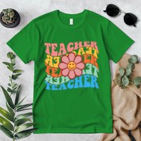 Retro Teacher Sunflower Premium T-Shirt