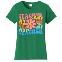 Retro Teacher Sunflower Women's T-Shirt