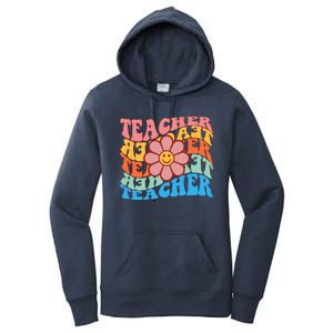 Retro Teacher Sunflower Women's Pullover Hoodie