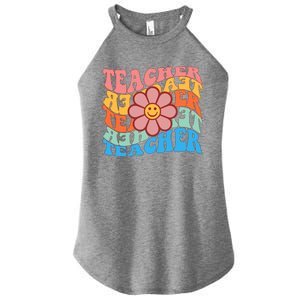 Retro Teacher Sunflower Women's Perfect Tri Rocker Tank