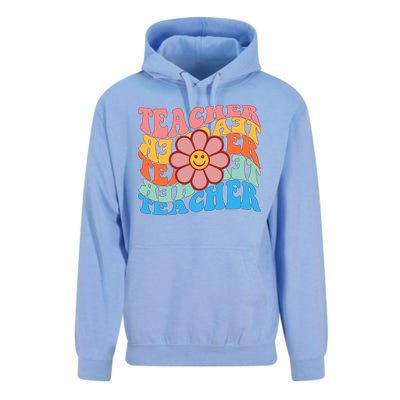 Retro Teacher Sunflower Unisex Surf Hoodie