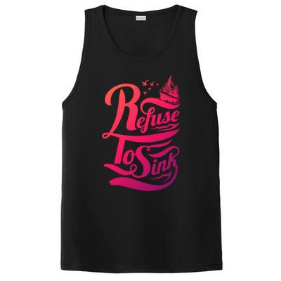 Refuse To Sink Ship And Seagulls Cute Gift PosiCharge Competitor Tank