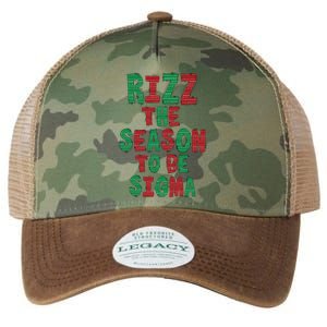 Rizz The Season Funny Gen Alpha Slang Christmas Teacher Legacy Tie Dye Trucker Hat