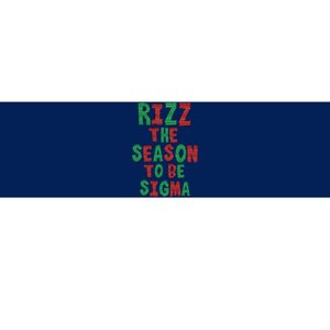 Rizz The Season Funny Gen Alpha Slang Christmas Teacher Bumper Sticker