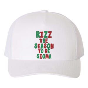 Rizz The Season Funny Gen Alpha Slang Christmas Teacher Yupoong Adult 5-Panel Trucker Hat