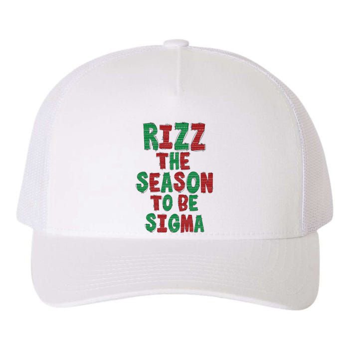 Rizz The Season Funny Gen Alpha Slang Christmas Teacher Yupoong Adult 5-Panel Trucker Hat