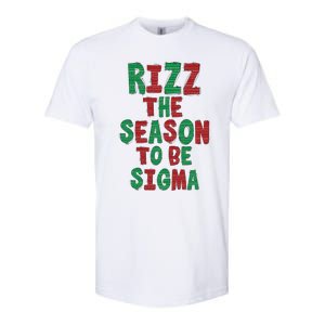 Rizz The Season Funny Gen Alpha Slang Christmas Teacher Softstyle CVC T-Shirt