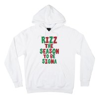 Rizz The Season Funny Gen Alpha Slang Christmas Teacher Hoodie