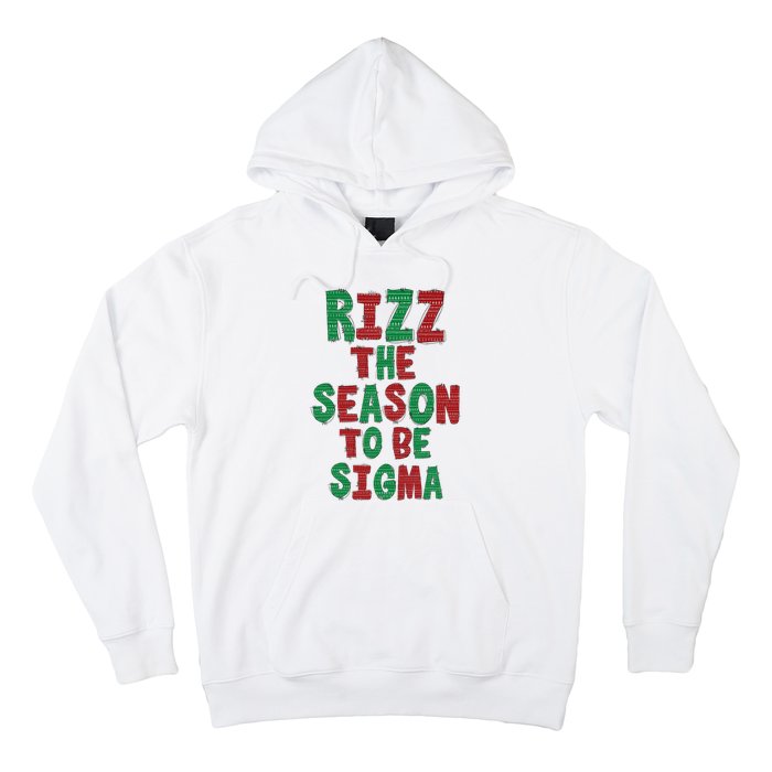 Rizz The Season Funny Gen Alpha Slang Christmas Teacher Hoodie