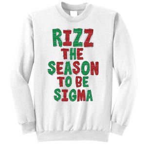 Rizz The Season Funny Gen Alpha Slang Christmas Teacher Sweatshirt