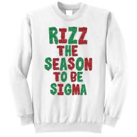 Rizz The Season Funny Gen Alpha Slang Christmas Teacher Sweatshirt