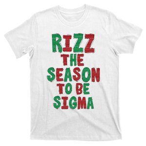 Rizz The Season Funny Gen Alpha Slang Christmas Teacher T-Shirt