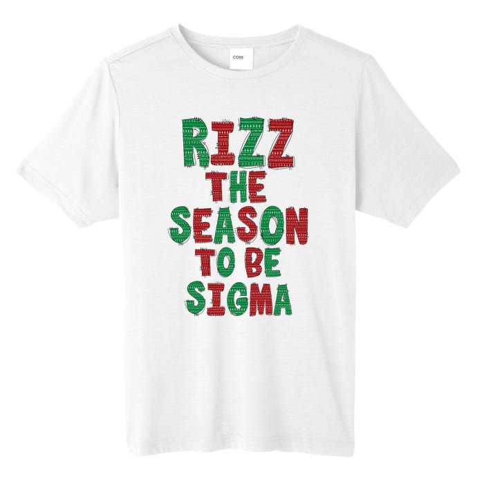 Rizz The Season Funny Gen Alpha Slang Christmas Teacher Tall Fusion ChromaSoft Performance T-Shirt