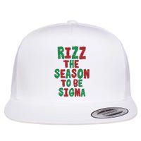 Rizz The Season Funny Gen Alpha Slang Christmas Teacher Flat Bill Trucker Hat