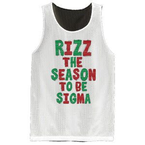 Rizz The Season Funny Gen Alpha Slang Christmas Teacher Mesh Reversible Basketball Jersey Tank