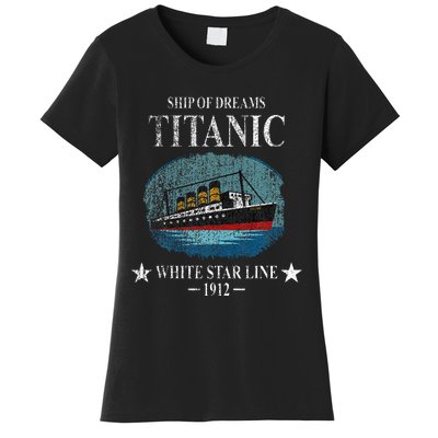 Rms Titanic Ship Sailing Boat Ship 1912 Women's T-Shirt