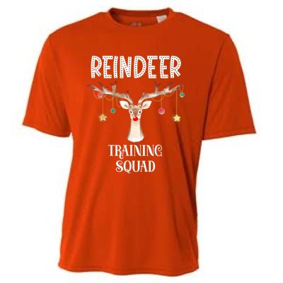 Reindeer Training Squad Funny Christmas Matching Family Gift Cooling Performance Crew T-Shirt