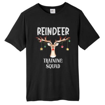 Reindeer Training Squad Funny Christmas Matching Family Gift Tall Fusion ChromaSoft Performance T-Shirt