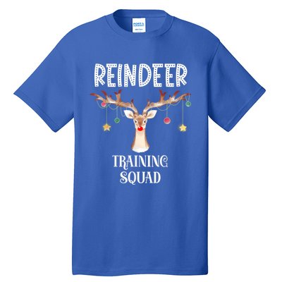 Reindeer Training Squad Funny Christmas Matching Family Gift Tall T-Shirt