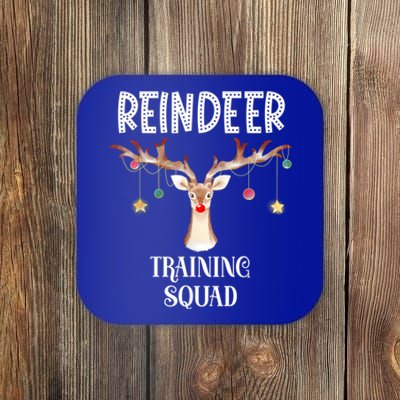 Reindeer Training Squad Funny Christmas Matching Family Gift Coaster