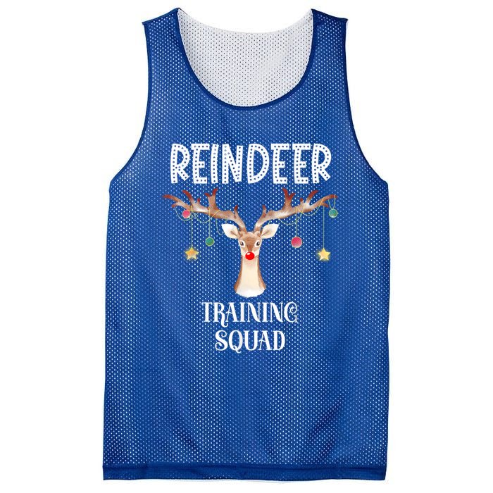 Reindeer Training Squad Funny Christmas Matching Family Gift Mesh Reversible Basketball Jersey Tank