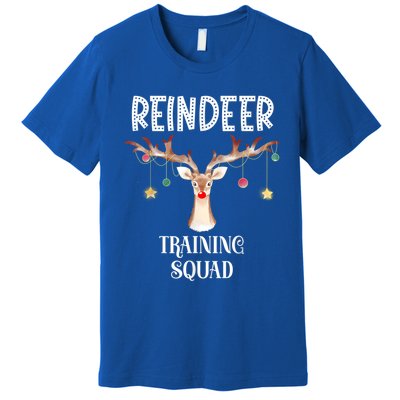 Reindeer Training Squad Funny Christmas Matching Family Gift Premium T-Shirt