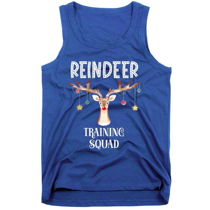 Reindeer Training Squad Funny Christmas Matching Family Gift Tank Top