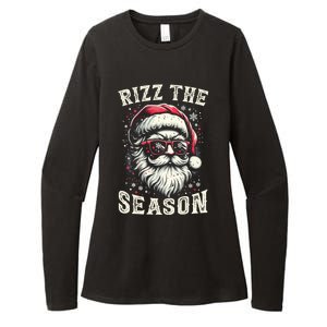 Rizz The Season Silly Christmas Funny Santa Teen Womens CVC Long Sleeve Shirt