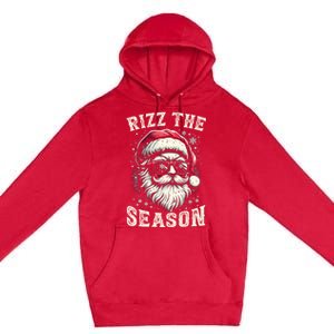 Rizz The Season Silly Christmas Funny Santa Teen Premium Pullover Hoodie