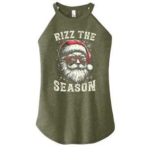 Rizz The Season Silly Christmas Funny Santa Teen Women's Perfect Tri Rocker Tank