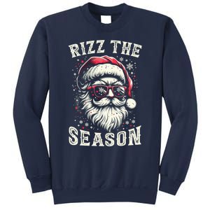 Rizz The Season Silly Christmas Funny Santa Teen Sweatshirt