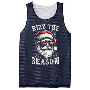 Rizz The Season Silly Christmas Funny Santa Teen Mesh Reversible Basketball Jersey Tank