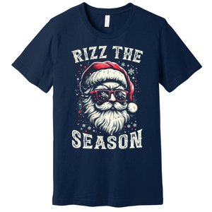 Rizz The Season Silly Christmas Funny Santa Teen Premium T-Shirt