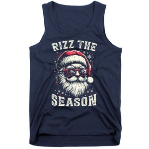 Rizz The Season Silly Christmas Funny Santa Teen Tank Top