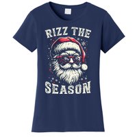 Rizz The Season Silly Christmas Funny Santa Teen Women's T-Shirt