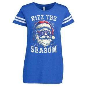 Rizz The Season Silly Christmas Funny Santa Teen Enza Ladies Jersey Football T-Shirt