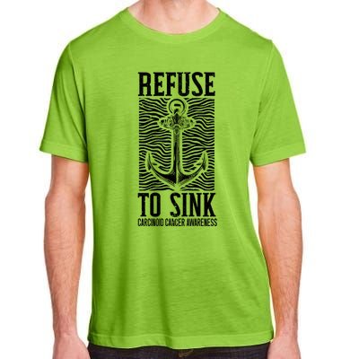 Refuse To Sink Cancer Warrior Carcinoid Cancer Awareness Gift Adult ChromaSoft Performance T-Shirt