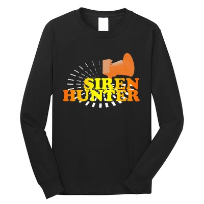 Retro Tornado Siren Hunter Long Sleeve Shirt