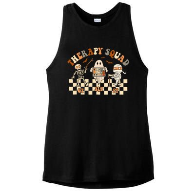 Retro Therapy Squad SLP OT PT Team Halloween Speech Physical Ladies PosiCharge Tri-Blend Wicking Tank