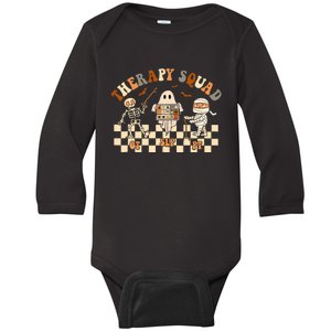 Retro Therapy Squad SLP OT PT Team Halloween Speech Physical Baby Long Sleeve Bodysuit