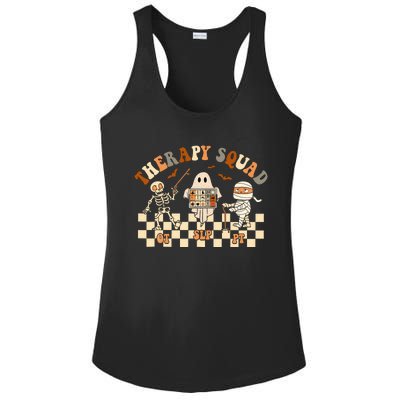 Retro Therapy Squad SLP OT PT Team Halloween Speech Physical Ladies PosiCharge Competitor Racerback Tank