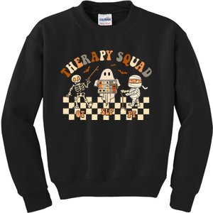 Retro Therapy Squad SLP OT PT Team Halloween Speech Physical Kids Sweatshirt