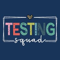 Retro Testing Squad Teacher Test Day Drawstring Bag