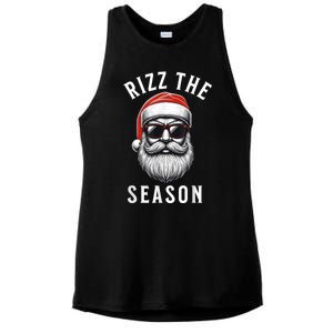 Rizz The Season Silly Christmas Funny Santa Ladies PosiCharge Tri-Blend Wicking Tank