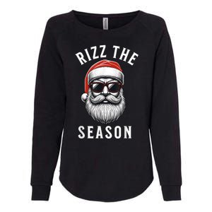 Rizz The Season Silly Christmas Funny Santa Womens California Wash Sweatshirt