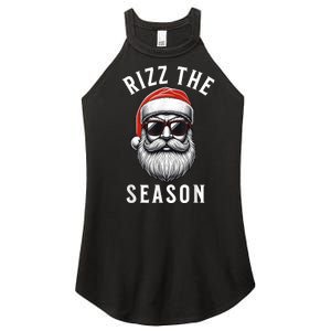 Rizz The Season Silly Christmas Funny Santa Women's Perfect Tri Rocker Tank