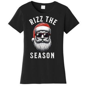 Rizz The Season Silly Christmas Funny Santa Women's T-Shirt