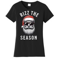 Rizz The Season Silly Christmas Funny Santa Women's T-Shirt