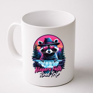 Road Trip Squad Niagara Falls Souvenirs Family 2024 Raccoon Coffee Mug