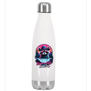 Road Trip Squad Niagara Falls Souvenirs Family 2024 Raccoon Stainless Steel Insulated Water Bottle